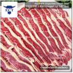 Beef rib SHORTRIB daging iga sapi frozen Australia GREENHAM crossed cuts for galbi bulgogi 1" 2.5cm (price/kg 6-7pcs)